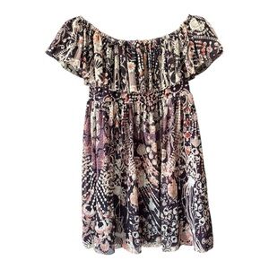 Jean Paul Gaultier Soleil Off The Shoulder Mini Dress Lined size M BabyDoll